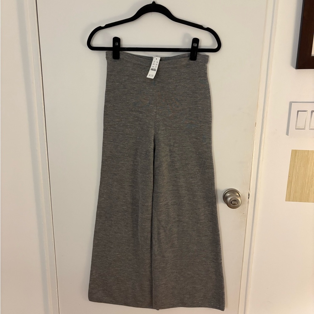NWT J. Crew Gray Cosmo Sweater Pant in Merino Wool - Picture 4 of 4